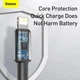 Кабель Baseus High Density Braided Fast Charging Data Cable Type-C to Lightning PD 20W 1м (CATLGD-01) Black - зображення 13