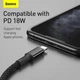 Кабель Baseus High Density Braided Fast Charging Data Cable Type-C to Lightning PD 20W 1м (CATLGD-01) Black - зображення 15
