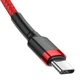 Кабель Baseus Cafule Flash Charging Data Line Cable Type-C to Type-C PD 2.0 QC 3.0 60W 20V 3A 1м (CATKLF-G09) Red - зображення 6