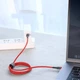 Кабель Baseus Cafule Flash Charging Data Line Cable Type-C to Type-C PD 2.0 QC 3.0 60W 20V 3A 1м (CATKLF-G09) Red - зображення 8
