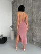 Трикотажное платье макси One size Пудровое (1055) - изображение 8