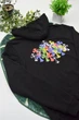 Чоловіче демісезонне худі Chrome Hearts з принтом 2XL чорне (CHRH009) - зображення 4