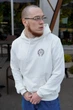 Чоловіче демісезонне худі Chrome Hearts з принтом XL біле (CHRH023) - зображення 8