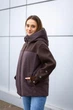 Демісезонна куртка Mila Nova К-379 52 шоколад - изображение 2