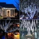 Уличная гирлянда LED Метеоритный дождь 192 LED 8 трубок 30 см Blue - изображение 4