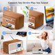 Ретро-радио ETDEUH DAB+/FM Bluetooth 5.0 White: Hi-Fi звук 5Вт, USB, AUX, Пульт ДУ и Двойной Будильник — Премиум Дизайн - изображение 5