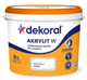 Фарба DEKORAL AKRYLIT W, 10 л - изображение 1