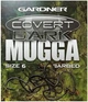 Крючек Gardner Covert Dark Mugga hooks barbed #6 20шт - изображение 1
