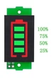 Индикатор уровня заряда батареи Li-ion 1S 2S 3S 4S 5S 6S 7S 8S / 1-8S 18650, 3.3В-33.6В, тестер Зеленый - изображение 9