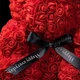 Ведмідь із 3D троянд Teddy Bear 25 см ведмедик із троянд червоний - зображення 4