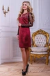 Жіноча сукня з еко-замші прямого крою Seventeen S Марсала (aa6964018047) - зображення 2