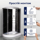Душевой бокс Vivia 120х80х215см правый гидробокс 6 форсунок гидромассаж спины низкий поддон для дома гостиницы - изображение 8