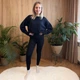 Лосины женские 3XL-6XL 120-150 см черные Ananasko LT1 - изображение 1