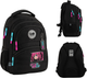 Рюкзак GoPack з ортопедичною спинкою Education Anime girl 40x30x15 см Чорний (GO26-175M-2) - зображення 2