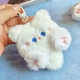 Плюшевый мягкий брелок - подвеска на сумку рюкзак Котёнок с длинным хвостом Белый кавайный Kawaii Кот Котик Cute Plush Cat Doll Kitten pendant - изображение 2