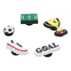 Przypinki do butów Crocs Soccer Star 5 Pack 10018207 5 szt Wielokolorowe - obraz 2