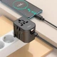 Універсальний зарядний пристрій Hoco AC15 Walker Three-Port PD20W(1C2A) Universal Conversion Charger Black - изображение 4