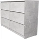 Комод Viant ТК-9 6Ш 1200 х 420 х 800 мм Индастриал (ТК9-000023709) - изображение 3