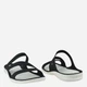 Жіночі шльопанці для пляжу Crocs Swiftwater Sandal W 203998-066 41 Чорний/Білий (887350888522) - зображення 2