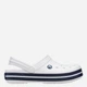 Дитячі крокси-сабо для хлопчика Crocs Crocband Kids Clog 207006-126 28-29 Білі (198445270314) - зображення 1