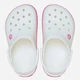 Chodaki młodzieżowe dziewczęce Crocs Crocband Kids Clog 207006-6WU 38-39 Białe - obraz 4