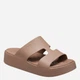 Klapki basenowe damskie Crocs Getaway Platform H - Strap 209409-2Q9 39-40 Brązowe - obraz 2