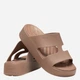 Klapki basenowe damskie Crocs Getaway Platform H - Strap 209409-2Q9 39-40 Brązowe - obraz 3