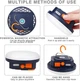 Фонарь лампа светильник Mos Lighting повербанк 6600 mAh мощный фонарик на аккумуляторе MOS-13 туристический LED влагозащищенный функция Power Bank кемпинговый походный аварийный ночник с магнитом 15 Ватт USB Type-C холодный свет - изображение 14