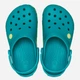 Дитячі крокси-сабо для дівчинки Crocs Crocband Glow Confetti Band Clog K 212523-3BU 33-34 Бірюзові (198445347726) - зображення 4