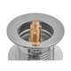 Донный клапан для раковины Koer PW-10-01 1 1/4'' без перелива автоматический СLICK-СLACK (Цвет хром) (KR5797) - изображение 9