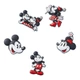 Przypinki do butów Crocs Mickey And Minnie Pvc 5Pck 10015116 5 szt Wielokolorowe - obraz 1