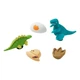 Przypinki do butów Crocs 3D Dinosaur Adventure 5 Pack 10016193 5 szt Wielokolorowe - obraz 2