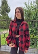 Сорочка жіноча Oversize у клітинку на гудзиках G&N Чорна з червоним 18051 2XL (52) - зображення 9