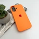 Защитный чехол-накладка Silicone Full Case AA Open Cam для Apple iPhone 17 Apricot (FullOpeAAi17-2) - изображение 4