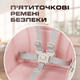 Детский стульчик трансформер 2в1 со столиком для кормления детей с регулируемой спиной и высотой на колесиках Розовый - изображение 4