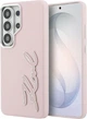 Чохол Karl Lagerfeld Grained Signature Metal Resin Logo для Samsung Galaxy S26 Ultra Pink (KLHCS26LPGFKSRSP) - зображення 1