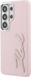 Чохол Karl Lagerfeld Grained Signature Metal Resin Logo для Samsung Galaxy S26 Ultra Pink (KLHCS26LPGFKSRSP) - зображення 2