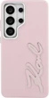 Чохол Karl Lagerfeld Grained Signature Metal Resin Logo для Samsung Galaxy S26 Ultra Pink (KLHCS26LPGFKSRSP) - зображення 3