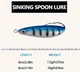 Набір блешень незачепляйка Minnow Spoon 60 мм 7.2 грамів 5 шт - зображення 5