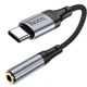 Переходник для телефона Hoco LS36 type c на 3.5 мм 0.12m компактный адаптер usb c на jack 3.5 аудио конвертер Серый - изображение 3