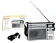 Радіоприймач YUEGAN YG-218BT Bluetooth радіо робота від мережі акумулятора батарейок AM/FM/SW MP3 USB/microSD/TF - зображення 2