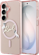 Чохол Karl Lagerfeld IML KC Script MagSafe для Samsung Galaxy S26 Pink (KLHMS26S5HKSCAP) - зображення 1