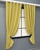 Комплект коротких штор VR-Textil Нубук однотонний № 1520ш Світло-золотистий 130х170 см 2 шт (35-0416) - зображення 2