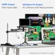 Цифровой микроскоп Andonstar AD409 SA 300X с эндоскопом, рабочей поверхностью и кронштейном-слайдером - изображение 5