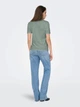 Футболка хлопковая женская ONLY 15376268 S Lily Pad (5715870858211) - изображение 2
