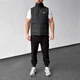 Чоловіча жилетка однотонна чорна з лого "TNF" M (257) - зображення 2