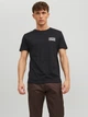 Футболка хлопковая длинная мужская Jack & Jones 12151955 2XL Black (5714487087977) - изображение 1