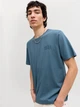 Футболка хлопковая длинная мужская Jack & Jones 12151955 L Blue Mirage (5715832167405) - изображение 3