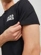 Футболка хлопковая длинная мужская Jack & Jones 12151955 2XL Black (5714487087977) - изображение 6