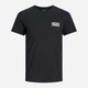 Футболка хлопковая длинная мужская Jack & Jones 12151955 2XL Black (5714487087977) - изображение 7